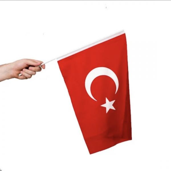 Sopalı Türk Bayrağı Raşel Kumaş